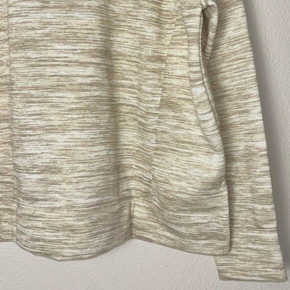 Lularoe Rise Sweatshirt Size Large Tan Persistent Half Zip Pull Over Fleece - Picture 16 of 16